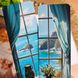 Двостороння закладка для книг MriyTaDiy ART-06 Вікно на море 5х16 см