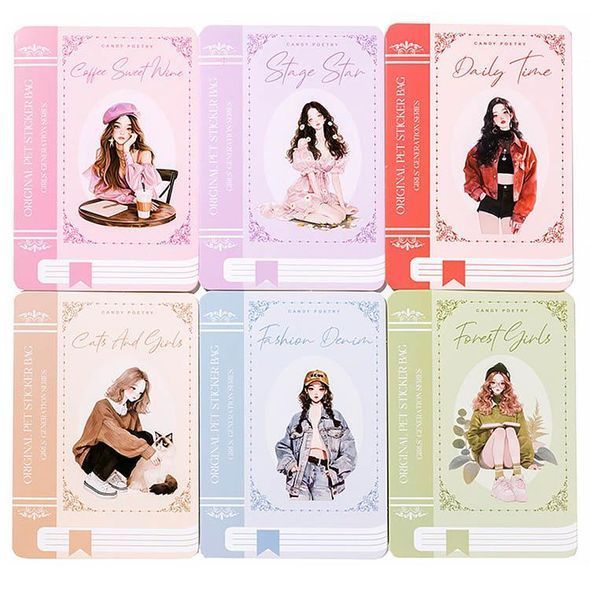 Набор стикеров Candy Poetry Idol girl 30 шт (TS06H163)