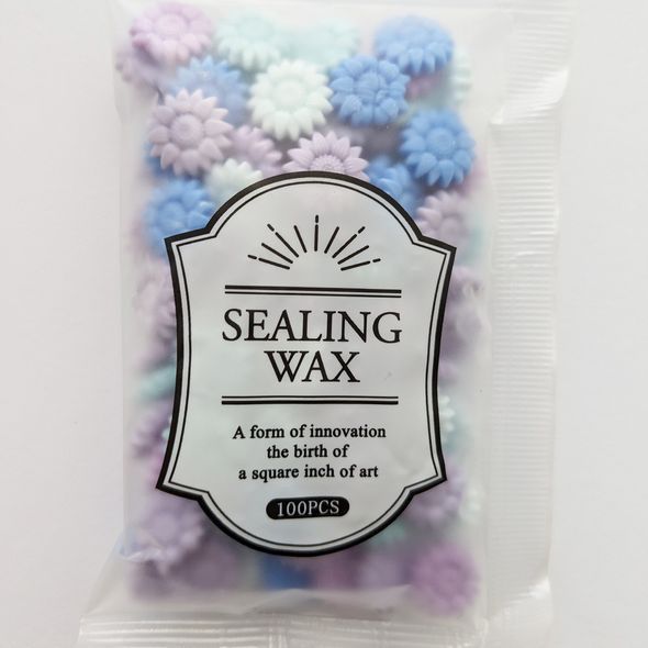 Сургуч Flowers Blue Sea 100 шт (WAX-100-52)