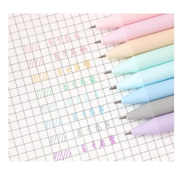 Матовые гелевые ручки Chosch 0.6мм набор 8 штук Разноцветные Macaron (CS-G133)