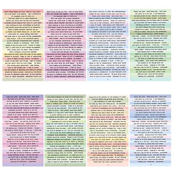Сет стикеров фразы на английском Цветные светлые 8 шт (TWST-009)