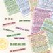 Сет стикеров фразы на английском Цветные светлые 8 шт (TWST-009)