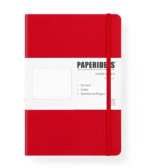 Блокнот в точку А5 PAPERIDEAS для Bullet Journal Красный (Red)