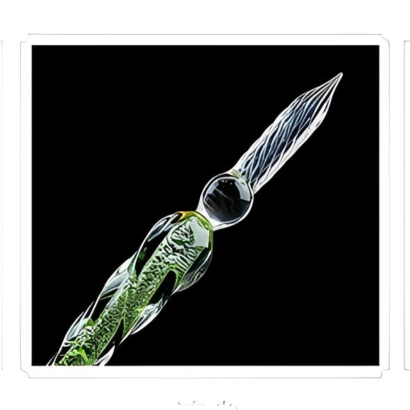 Набір для каліграфії Axearte 4 кольори чорнила та скляна ручка Золотиста (A0010-4)