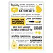 Сет наклеек MriyTaDiy №90 Фразы желтые 10х15 см