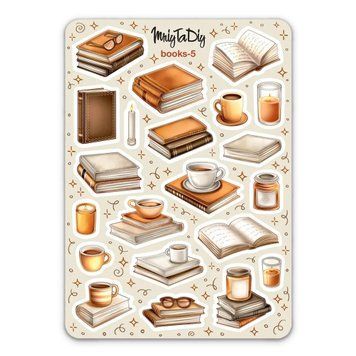 Сет наклеек MriyTaDiy Books-5 10х15 см
