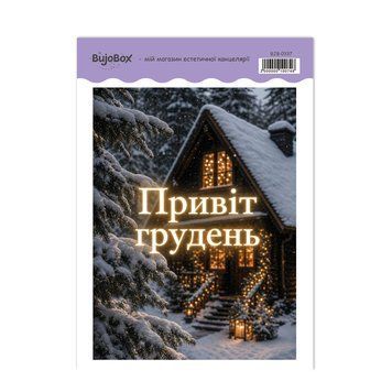 Стікер BuJoBox Грудень 15х21 см