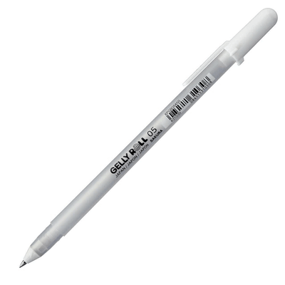 Біла ручка Sakura Gelly Roll 05 лінія 0.3 мм (XPGB05#50)
