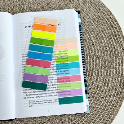 Стикеры-закладки для отметок 10 цветов 200 шт (MR-001-MIX)