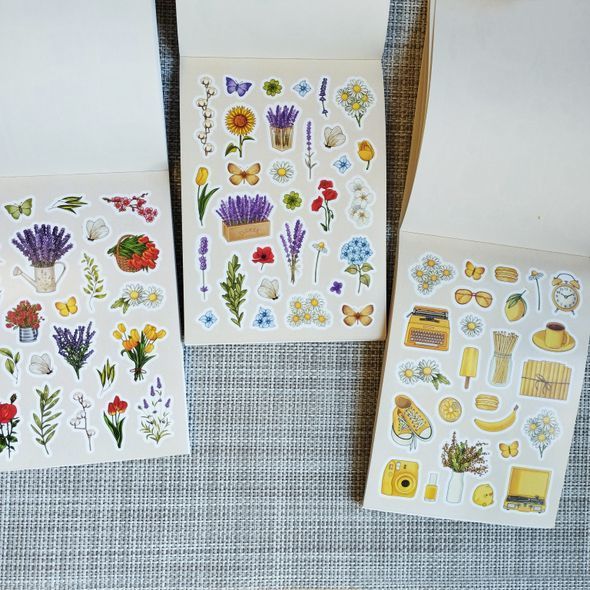 Стикербук MRIYTADIY №6 544 стікерів для Bullet Journal 10х15 см