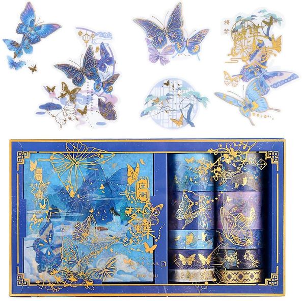 Набір 10 декоративних скотчів та 10 стікерів FORYOU Метелики (TZLH331-1010) (УЦІНКА)