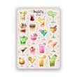 Сет наклейок MriyTaDiy DRINKS 10х15 см