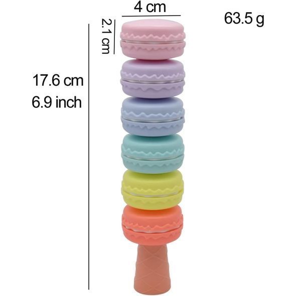 Набір маркерів-хайлайтерів Macaron 6 шт