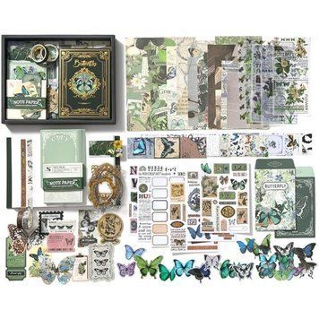 Набір матеріалів для скрапбукінгу SIMNO Forest legend 140 шт 18x23 см (XM2406HDNJ-001BW)