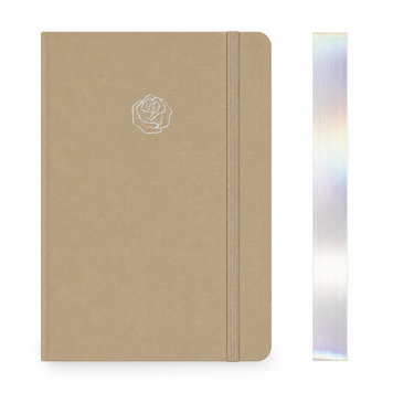 Планер у крапку A5 для Bullet Journal Бежевий Сріблястий зріз 160 г/м&sup2;