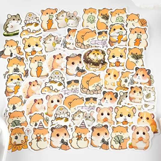 Набор стикеров Etori Life Cute Hamster 46 шт (ENE240105) -