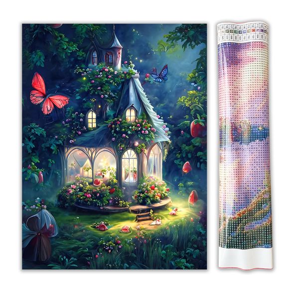 Набор для алмазной мозаики с аксессуарами Цветочная терраса 24,5х34,5 см (ART-M-SP39)