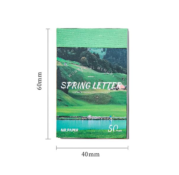 Міні стікербук Mr.Paper 4х6 см Spring Letter (MP232285)