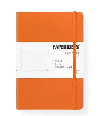 Блокнот в точку А5 PAPERIDEAS для Bullet Journal Оранжевый (Orange)