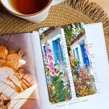 Закладка в книгу MriyTaDiy Мальви біля хати Art-160 5х16 см