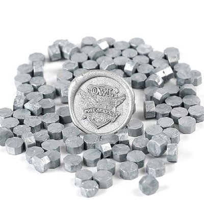 Набор сургуча в таблетках Серебро 100 шт (WAX-100-10)