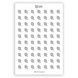 Функціональні стікери іконки для щоденника MR Лист 10х15 см
