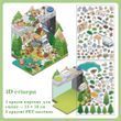 Набор 3D стикеров Papermore Румбокс Магазины и библиотека 13х20 см