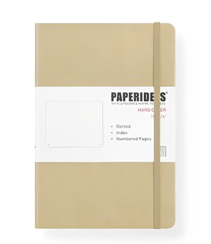 Блокнот у крапку А5 PAPERIDEAS для Bullet Journal Пісочний (Sand color)