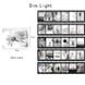 Набор стикеров в формате картинок фотопленки YUXIAN White 30 шт 6х7.2 см (YXHZ0215)