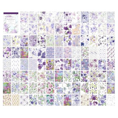 Набор скрап бумаги в формате блокнота Lilac 100 шт 14х10 см (MHD-SYFX006)