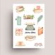 Милые стикеры в ежедневник Malvina Stickers Книги 10х15 см
