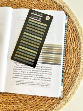 Стикеры-закладки для заметок Мокрая галька 5 цветов 300 шт (MEMO-300-15-12)