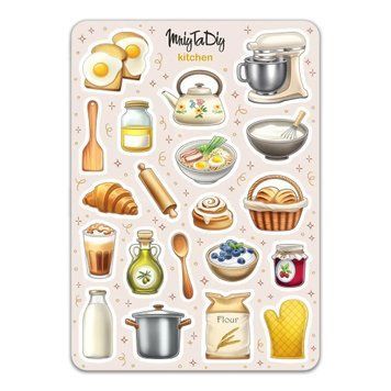 Сет наклеек MriyTaDiy Kitchen 10х15 см