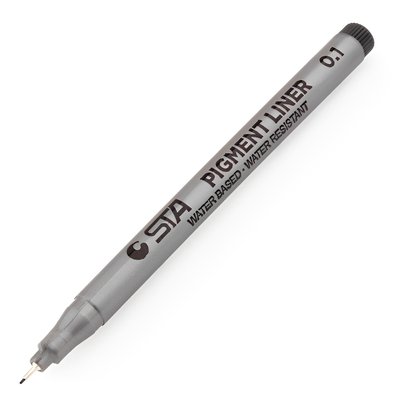 Лайнер ручка STA 0.1 товщина лінії 0,1 мм