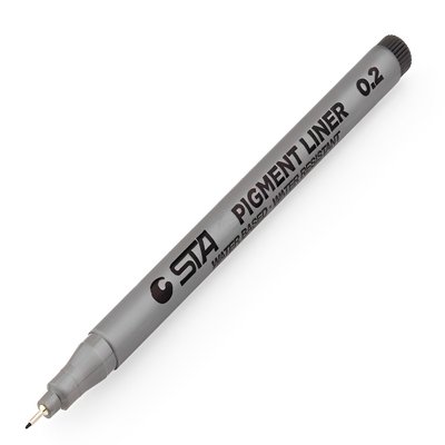 Лайнер ручка STA 0.2 толщина линии 0,2 мм