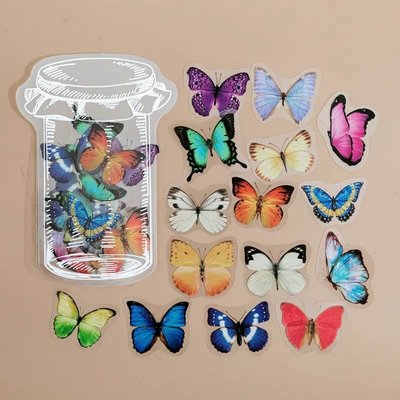 Набор стикеров для скрапбукинга Бабочки 35 шт (MMK06E337)
