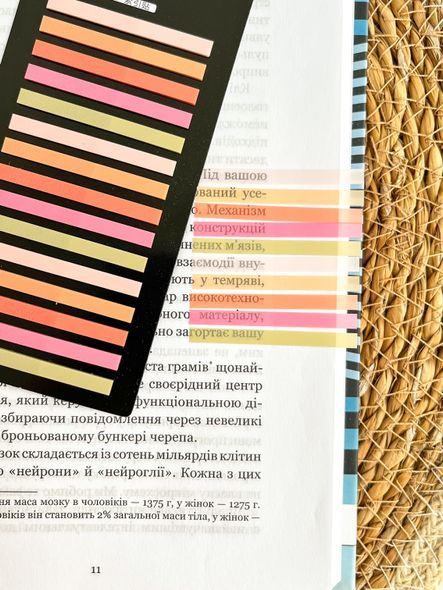Стікери-закладки для нотаток Ягідний 5 кольорів 300 шт (MEMO-300-15-11)