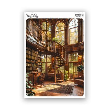 Стикер MriyTaDiy Книжная лестница Poster № 94 10&times;15 см