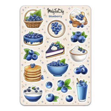 Сет наклеек MriyTaDiy Blueberry 10х15 см