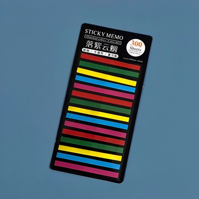 Стікери-закладки для нотаток Мікс 5 кольорів 300 шт (MEMO-300-15-MIX)