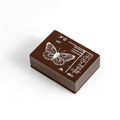Дерев'яний штамп Mo Card Метелик 1 шт 48х 66 х 24 мм (MMK9D295)
