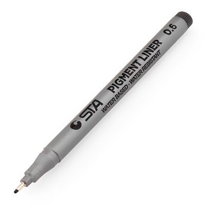 Лайнер ручка STA 0.6 толщина линии 0,6 мм
