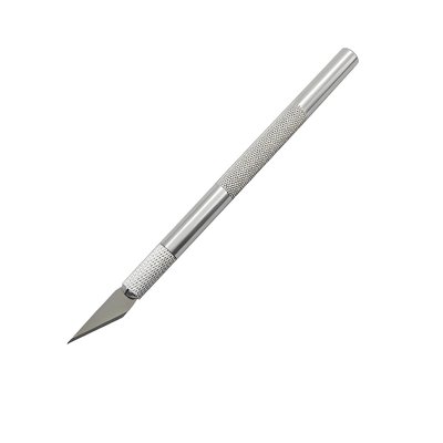 Нож скальпель канцелярский серебристый 14.5 см