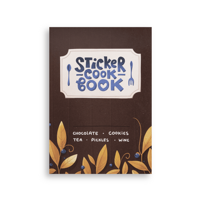 Стикербук Stickers Vanilka 513 стикеров Sticker Cook Book 10х15 см