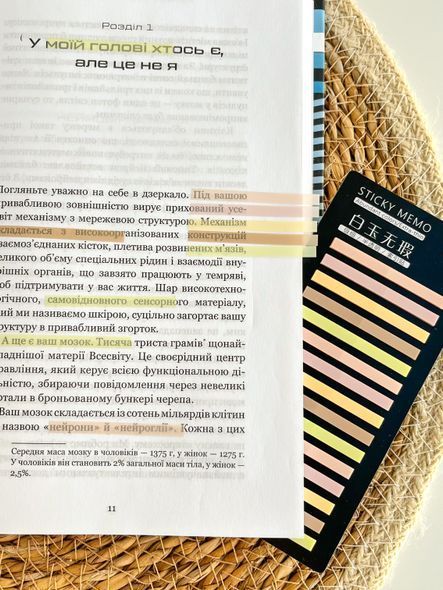 Стикеры-закладки для заметок Солнечная веранда 5 цветов 300 шт (MEMO-300-15-1)