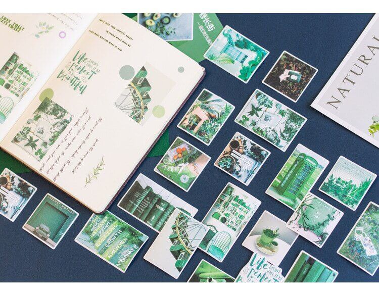 60 шт стикеров в формате картинок YUXIAN 7*5 см Green (YXTZB162)