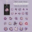 Набір стікерів Have a good day Purple Flower 25 шт (MHD-YSQW006)