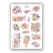 Сет наліпок Olla Artworld Pastel flowers 10 х 15 см