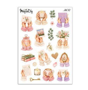 Сет наклейок MriyTaDiy Art 172 Ніжність 10х15 см