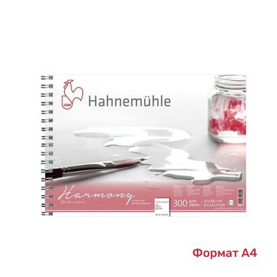 Альбом для акварелі Hahnemuhle Watercolour Harmony на спіралі А4 12 аркушів 300 г/м² Сold Рressed (10628042)
